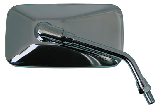 Emgo 20-42444 Universal Cruiser Mirror - Stamped Steel, Chrome, 10mm Thread Either