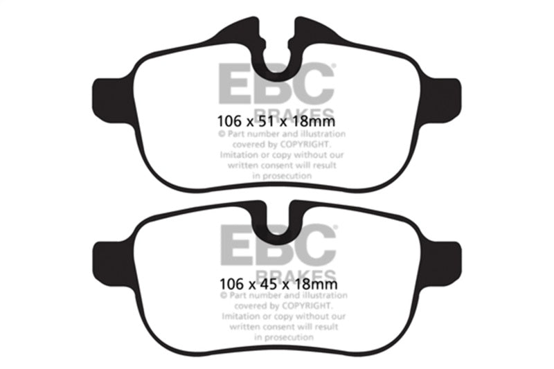 Load image into Gallery viewer, Ebc DP42046R EBC Yellowstuff Brake Pad Sets
