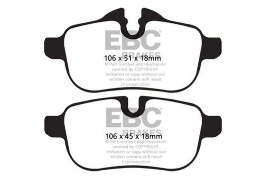 Ebc DP42046R EBC Yellowstuff Brake Pad Sets