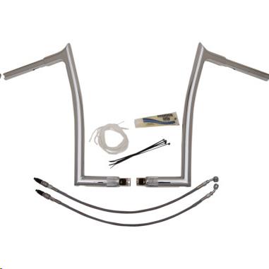 Fat Baggers, Inc. 909316 1-1/4in. EZ Install Handlebar Kit with Pointed Top Handlebars - Chrome