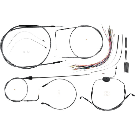 Magnum 787281 Karbonfibr Handlebar Installation Kit for 12-14in. Ape