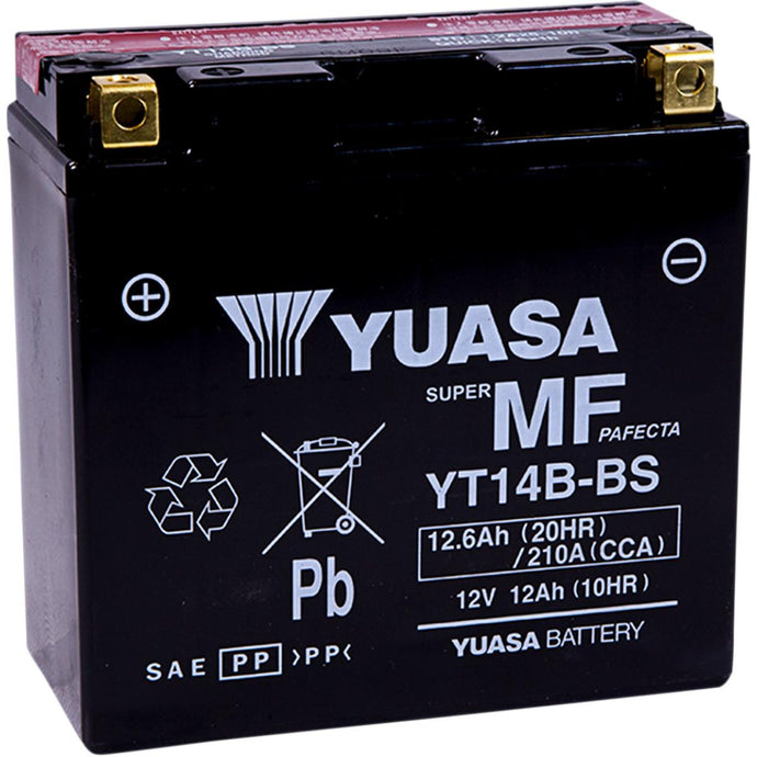 Yuasa YUAM624B4 Maintenance Free Battery - YT14B-BS
