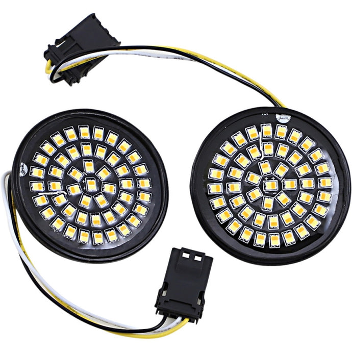 Custom Dynamics GEN-4-AW-JAE Genesis 4 Solid Amber/White LED Front Turn Signal Inserts