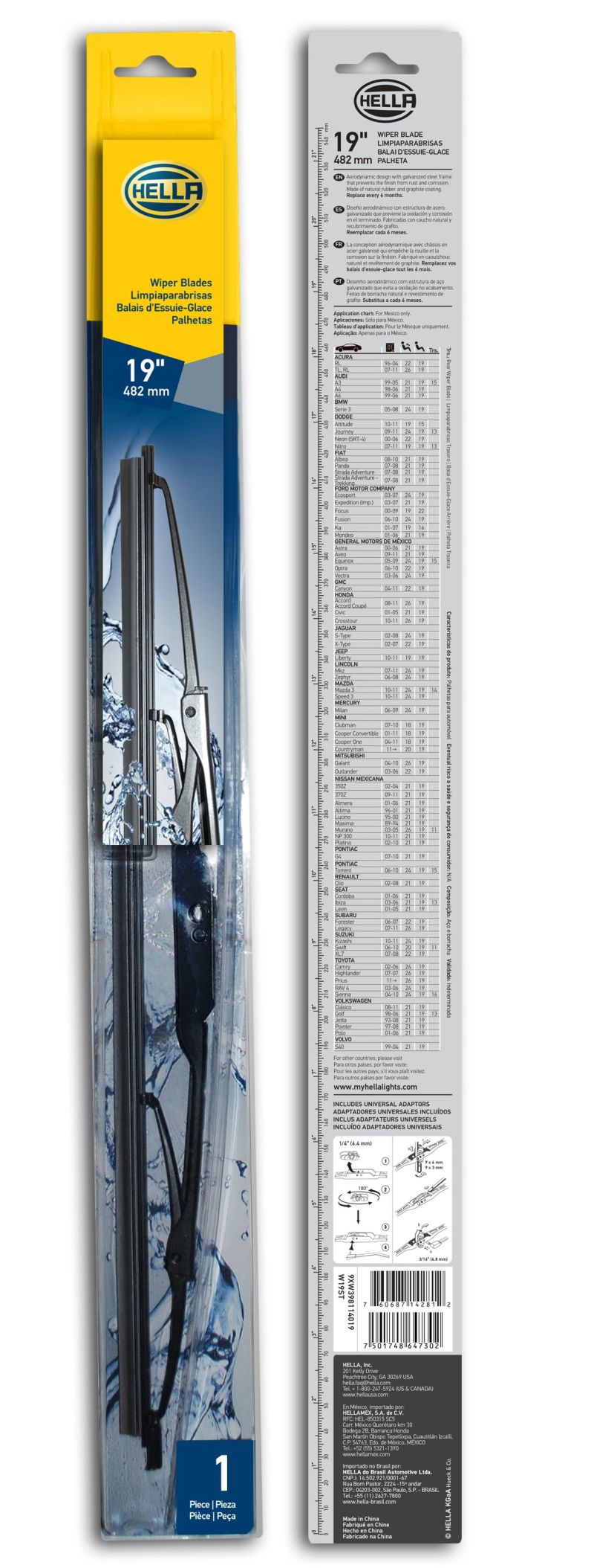 Load image into Gallery viewer, Hella 9XW398114019 HELLA Wiper Blades
