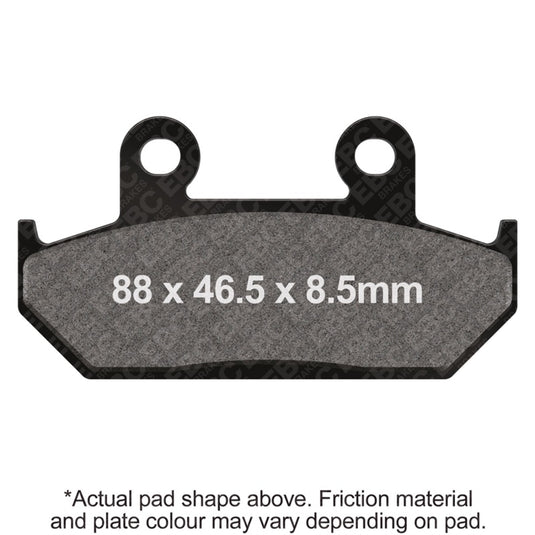 Ebc Powersports FA124HH EBC HH Sintered Brake Pads