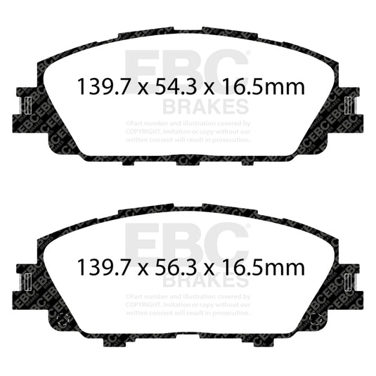 Ebc DP43099R EBC Yellowstuff Brake Pad Sets