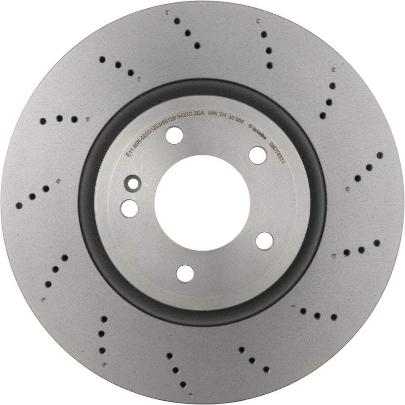 Load image into Gallery viewer, Brembo Oe 09.D763.11 BRE UV Coated OE Equiv Rotors
