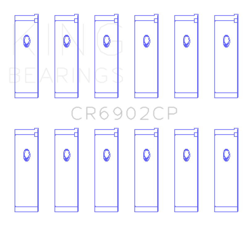 Load image into Gallery viewer, King Engine Bearings CR6902CP0.5 KING Connecting Rod Bearings
