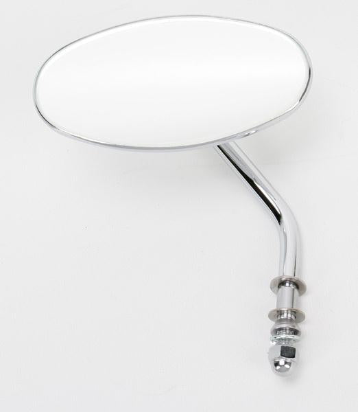 Emgo 20-34830 Universal Oval Mirror - Chopper - Die-Cast H-D Style -  5/16in. Thread