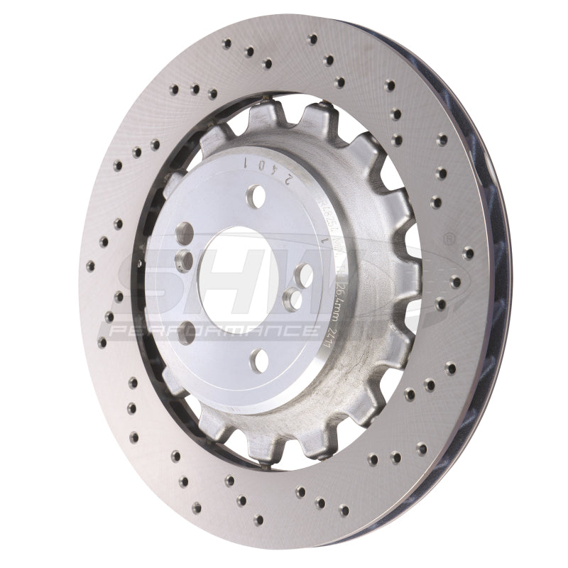 Load image into Gallery viewer, Shw Performance BRR48254 SHW Drilled Lightweight Rotors
