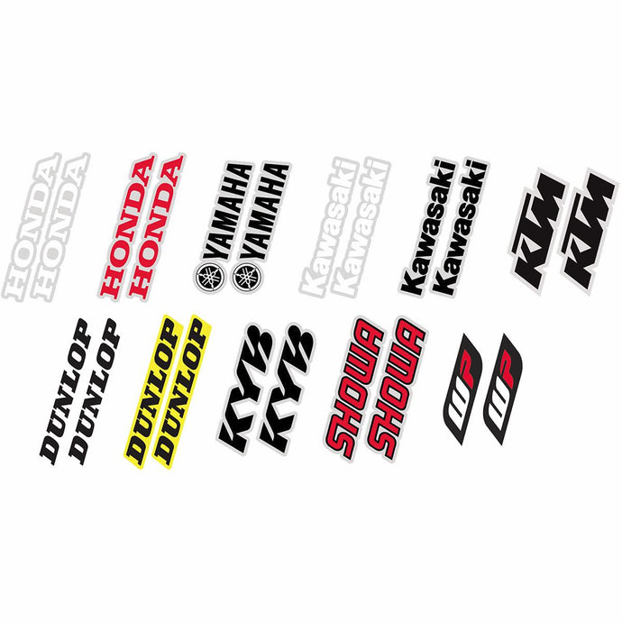 Factory Effex 19-44500 Generic Fork and Swingarm Stickers - KTM - Black