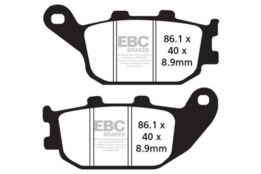 Ebc Powersports SFA358 EBC FA-SFA-X Brake Pads