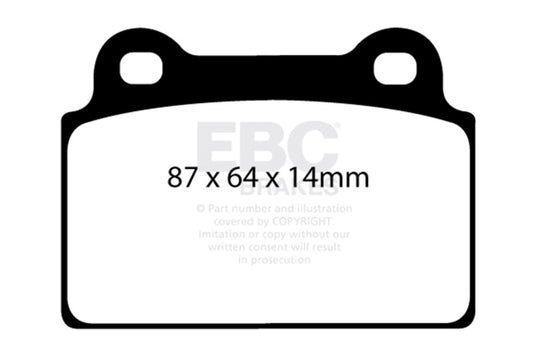 Ebc DP41985R EBC Yellowstuff Brake Pad Sets