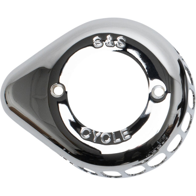 S&S Cycle 170-0687 Teardrop Air Cleaner Cover - Chrome