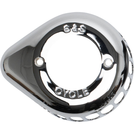 S&S Cycle 170-0687 Teardrop Air Cleaner Cover - Chrome