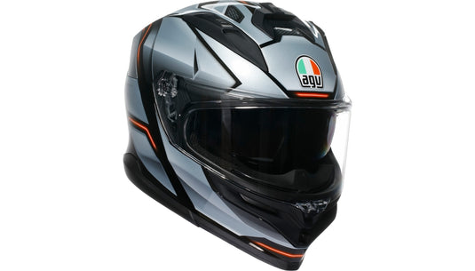 Agv K7 Jaeger Helmet (Large, Black/Silver)