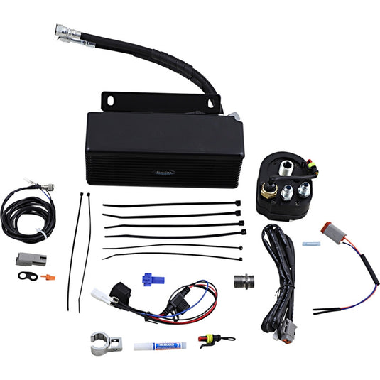 Ultracool RF-2FSS Below Regulator Mounted Oil Cooler Kit - Flat Black