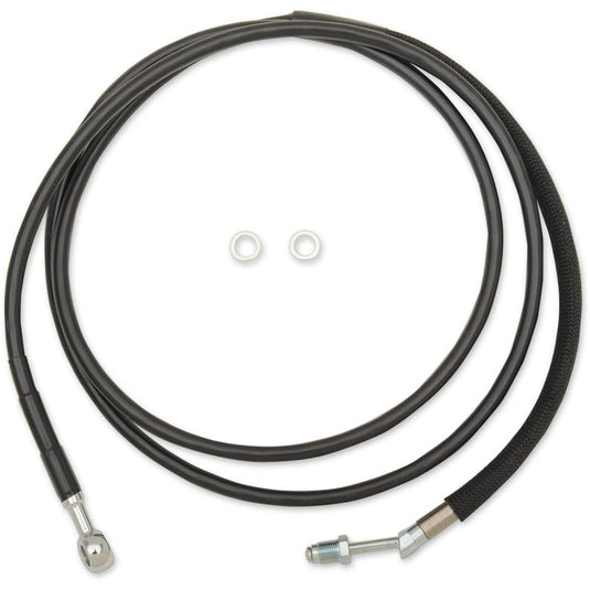 Drag Specialties 0661-0056 Black Vinyl Coated Hydraulic Clutch Line - +6in.