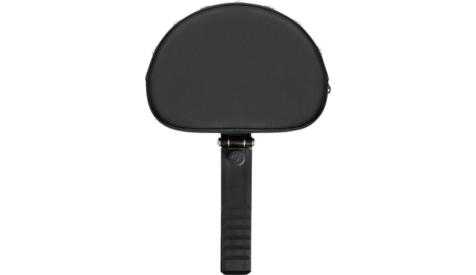 Saddlemen 15708R Mini Contoured Backrest - Studded - Black Stitching