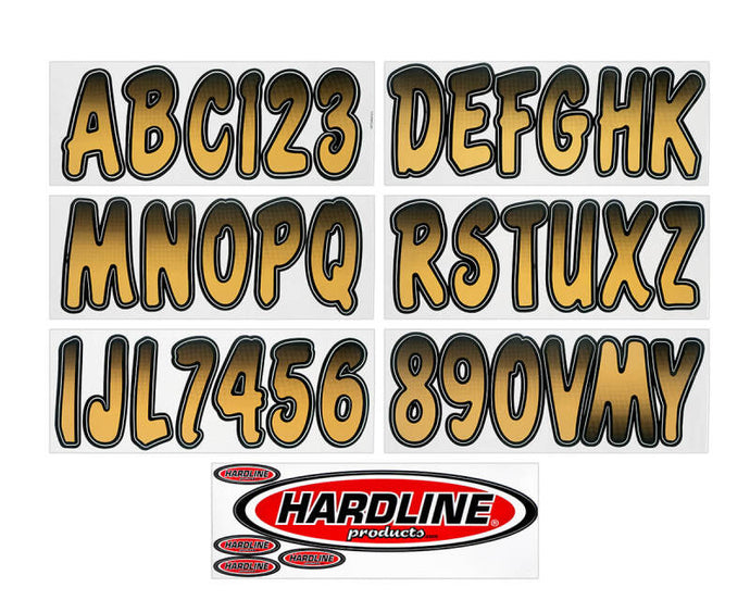 Hardline BRBKG200 HRL Registration Letters