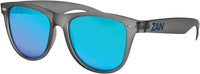 Zan Headgear Minty Sunglasses Matte Gray / Smoked Blue Lens Gray