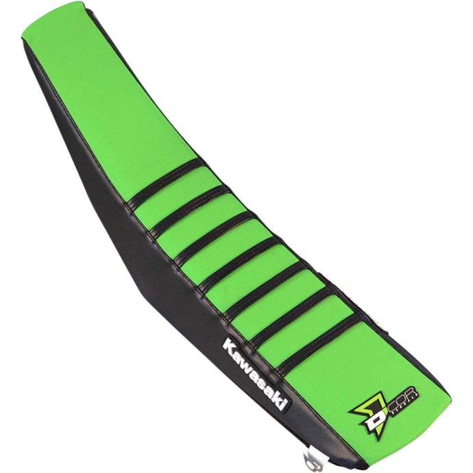 Dcor 30-20-127 Seat Cover - Black Sides - Green Top with Black Ribs