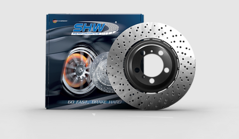 Load image into Gallery viewer, Shw Performance AFR46412 SHW Drilled Lightweight Rotors
