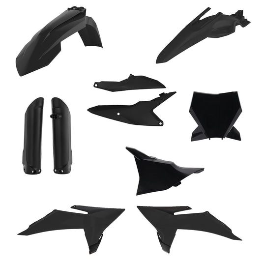 Acerbis 2987140001 Full Plastic Kit - Black