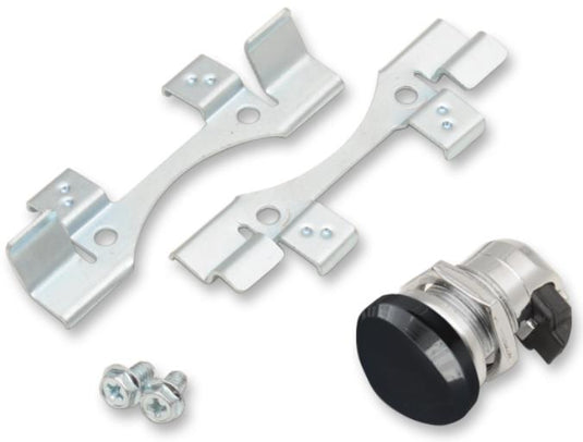 Drag Specialties 0703-0632 Push-Button Fuel Door Latch - Gloss Black