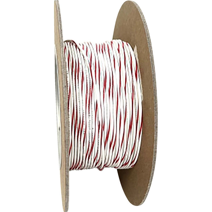Namz NWR-92-100-20 100-Foot OEM Color Wire Spool - 20 Gauge - White/Red Stripe