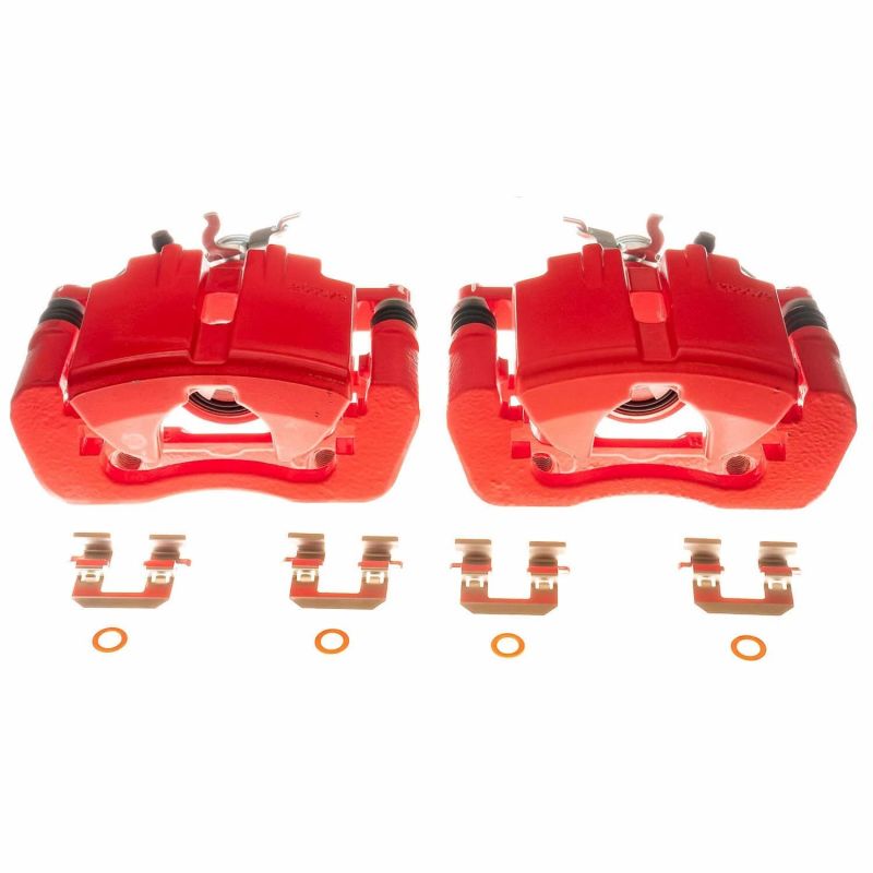 Load image into Gallery viewer, Powerstop S15028 PSB Red Calipers
