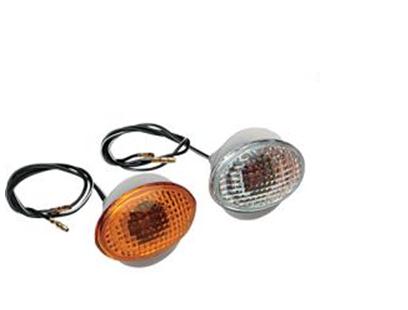 K&S Technologies 25-8271 Flush Mount Marker Lights - Flat Oval Small/Clear Lens - Single Filament