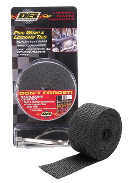 Dei 901119 Exhaust Wrap and Tie Kit - Black