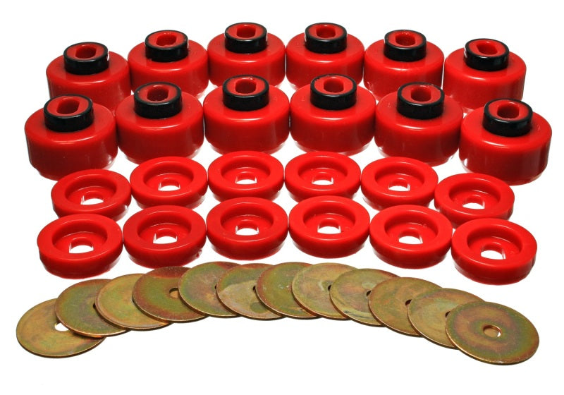 Load image into Gallery viewer, Energy Suspension 3.4156R ES Body Mounts - Red
