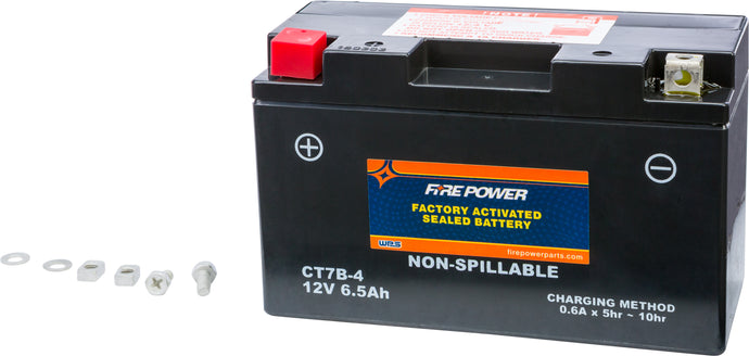 Fire Power CT7B-4 Factory Activated Maintenance Free Sealed Battery
