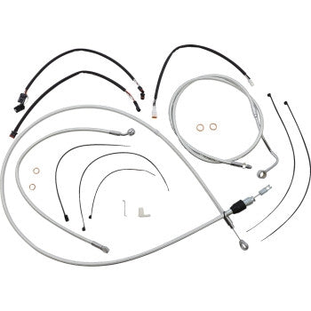 Magnum 3871141 Sterling Chromite Handlebar Installation Kit for 12in-14in. Ape