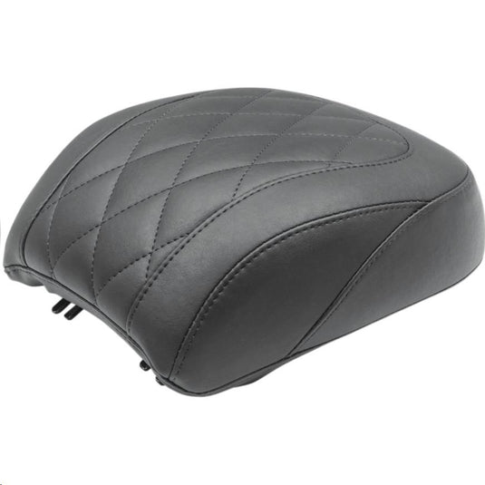 Mustang 83027 Wide Tripper Solo Seat - Diamond Stitch - Black