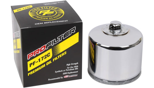 Pro Filter PF-172C Premium Oil Filter - Chrome