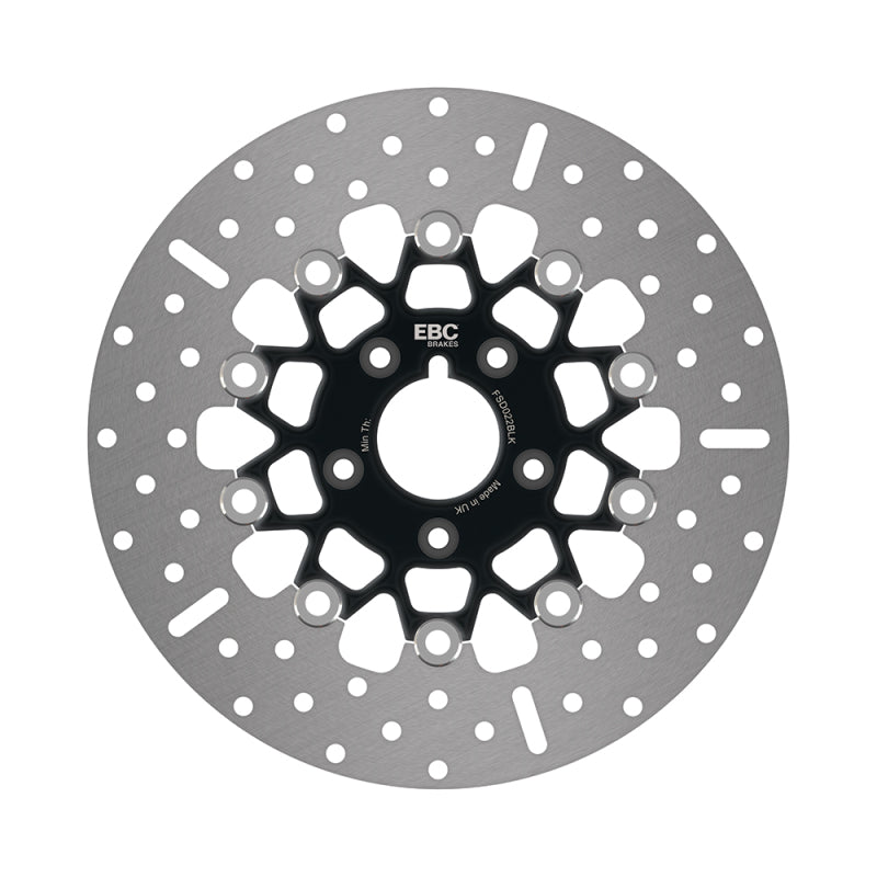 Load image into Gallery viewer, Ebc Powersports FSD022BLK EBC Black Chrome Rotors
