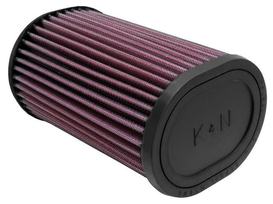 K&N Engineering RU-1390 Universal Oval Straight Air Filter - Rubber End Cap