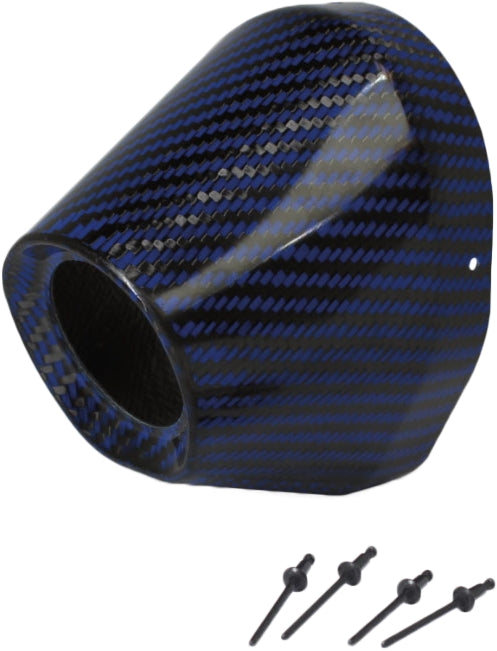 Pro Circuit PC4022-0007 4.5in. Carbon End Cap - 1 3/4 I.D. - Blue Carbon