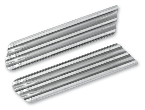 Covingtons C1006-C Latch Delete Plates for Police Hard Bags - Finned - Chrome