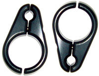 Modquad BLC-3BLK 1in. Billet Brake Line Clamps - Black Anodized - 5/16in.