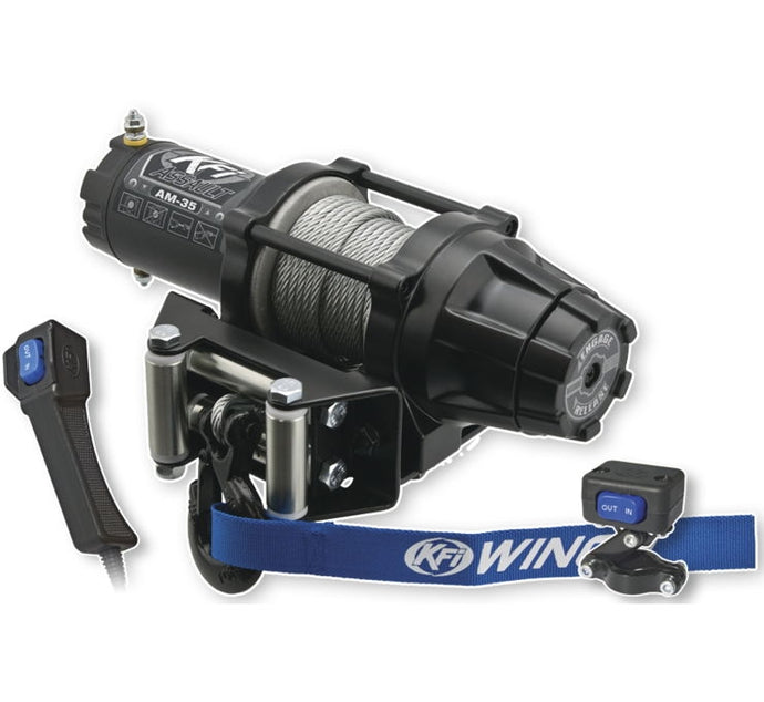Kfi Products AM-35 3500 ATV Assualt Series Winch - Steel Cable