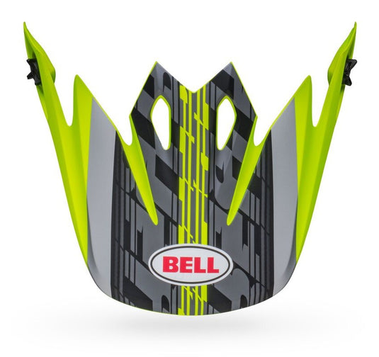 Bell Helmets Visor for MX-9 MIPS Offset Helmets - Matte Black/Hi-Viz