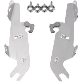 Memphis Shades MEM8971 Trigger-Lock Mount Kit for Batwing Fairing and Fats/Slim Windshields - Polished