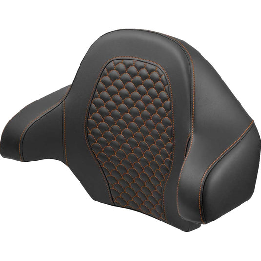 Saddlemen 814-07-20903 Roadsofa Tour-Pak Backrest Pad for King Tour-Pak - DS with Orange Stitching