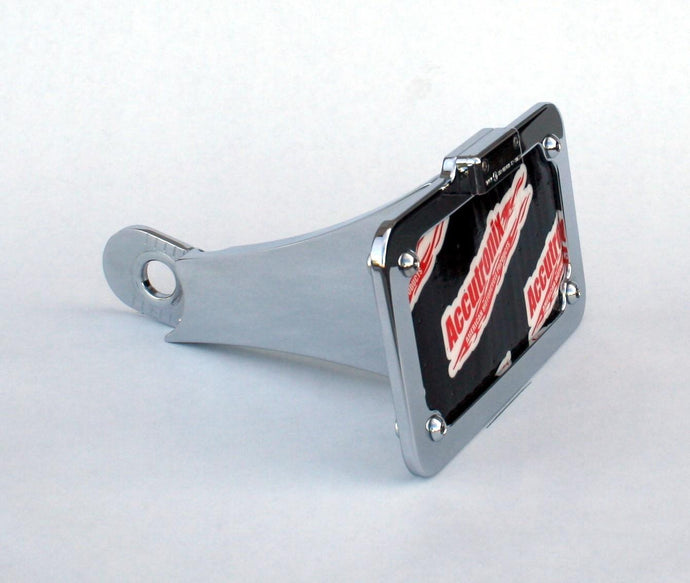 Accutronix LPF108HV-C Side-Mount License Plate - Chrome