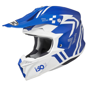HJC i50 Hex Helmet Semi-Flat Blue (MC-2SF) Blue
