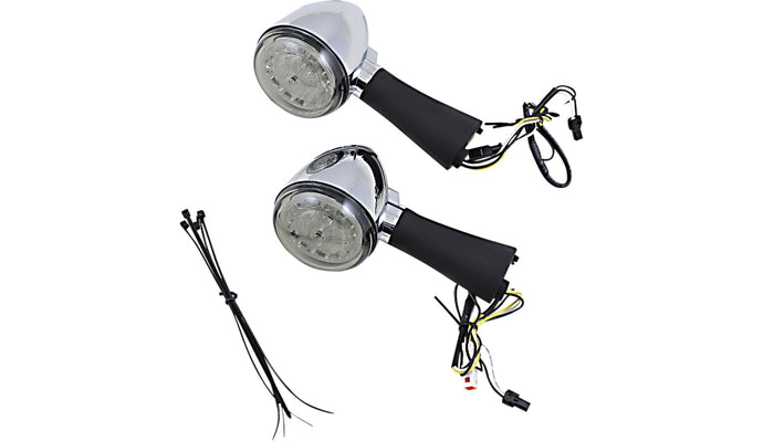 Custom Dynamics PB-SCOUT-RR-CS Probeam Rear LED Turn Signal for Indian - Chrome Finish/Smoke Lens
